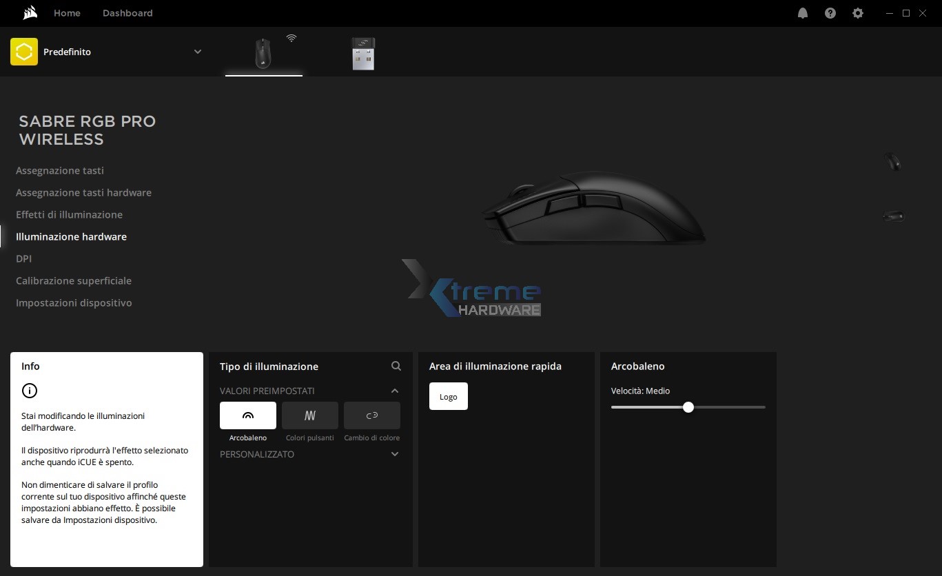 iCUE Sabre RGB Pro Wireless 7 39192